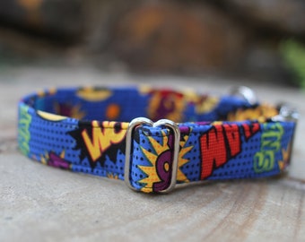 Superhero Sayings Collar | Boy Dog Collar | Male Pet Collar | Large Dog Collar | Small Dog Collar