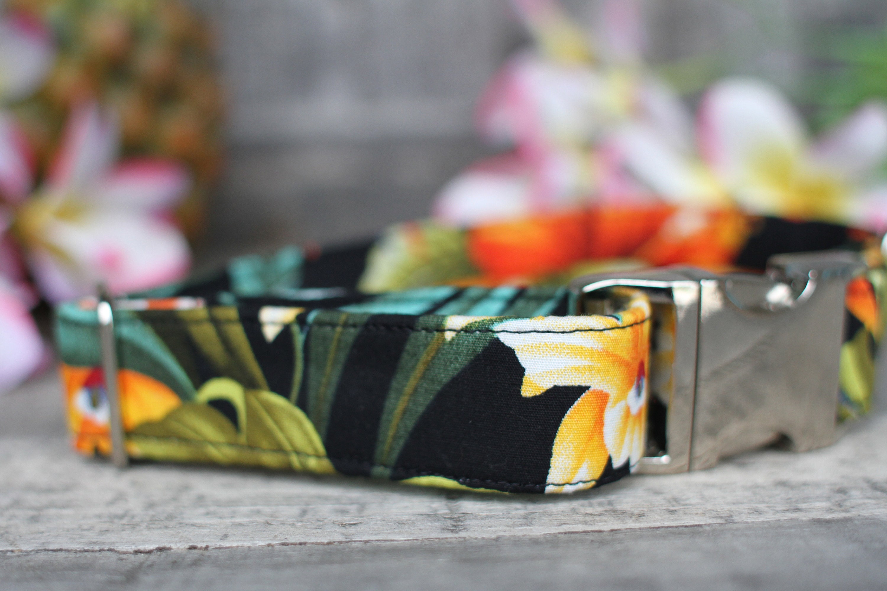 Hawaiian Dog Collar Floral Dog Collar Female Dog Collar Etsy