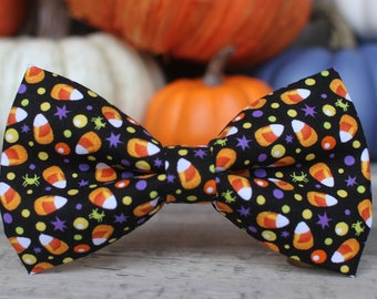 Candy Corn Bow Tie, Halloween Bowtie, Dog Bow Tie, Mens Bow Tie, Toddler Bow Tie, Boys Bow Tie