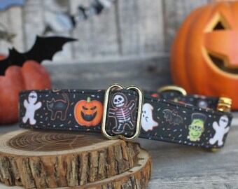 Halloween Dog Collar, Pumpkin Dog Collar, Autumn Dog Collar, Fall Dog Collar, Female Dog Collar, Male Dog Collar, Small Dog Collar, Large