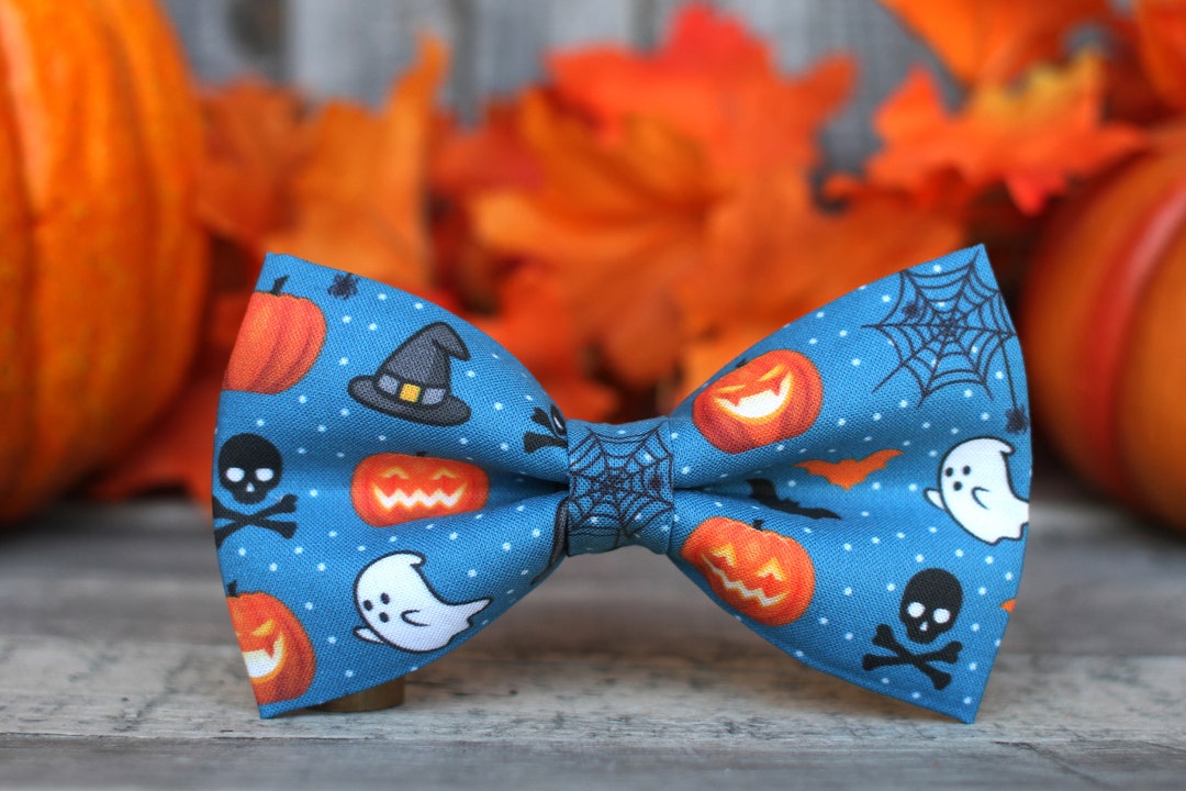 Halloween Bow Tie, Pumpkin Bow Tie, Skull Bow Tie, Mens Bow Tie