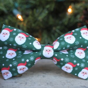 Santa Bow Tie | Christmas Bow Tie | Toddler Bow Tie | Bow Tie for Men | Dog Bow Tie | Mens Bow Tie | Boys Bow Tie