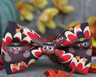 Turkey Bow Tie | Bowtie for Men, Boys, Dog, Toddler and Wedding