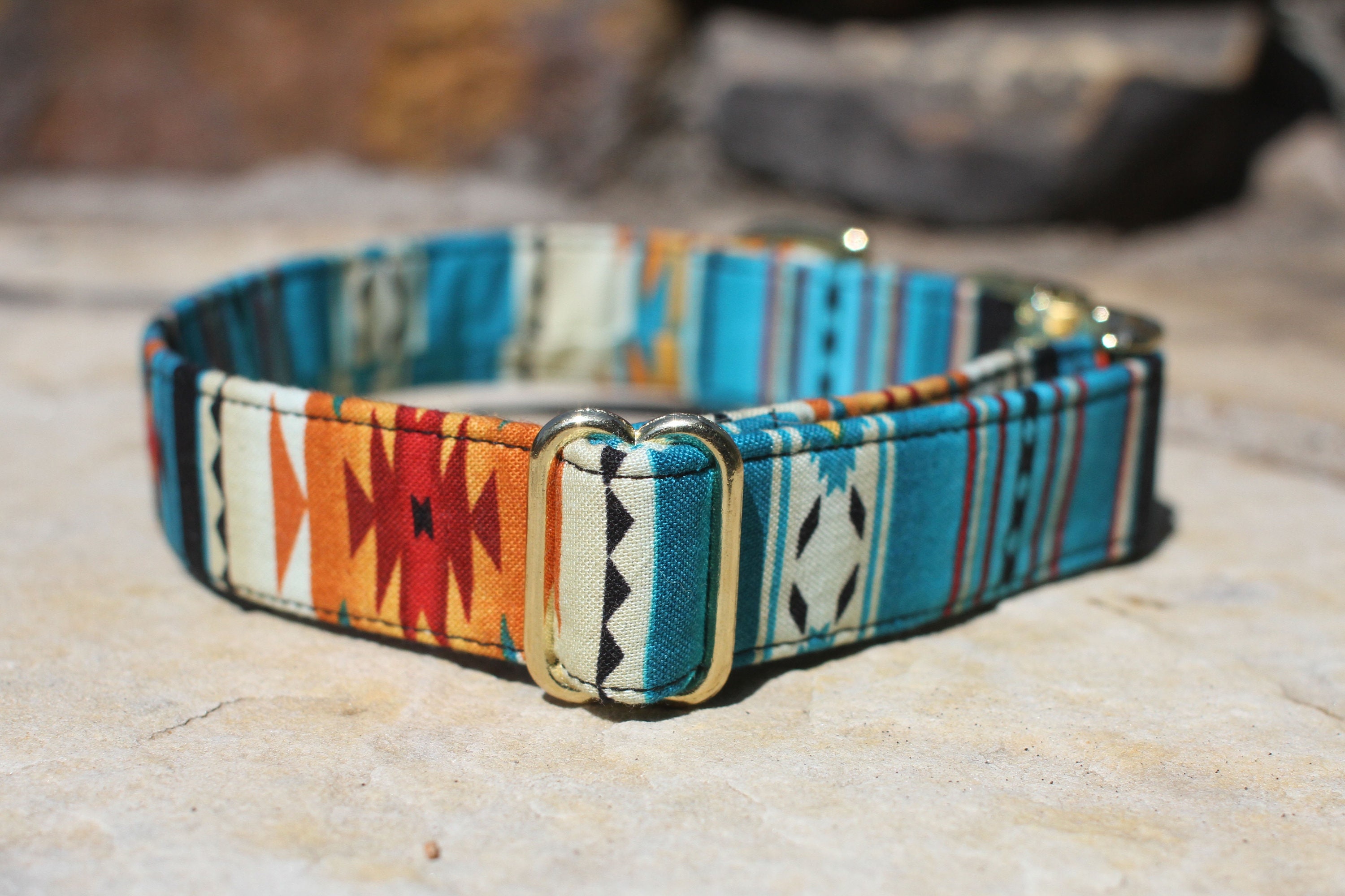 Southwest Collar Pet Collar Dog Collar Boy Dog Collar Etsy