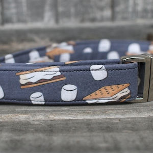 S'Mores Dog Collar, Autumn Dog Collar, Fall Dog Collar, Female Dog Collar, Male Dog Collar, Small Dog Collar, Large Dog