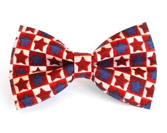 Stars Bow Tie | Patriotic | Bow Tie for Boys | Bow Tie for Men | Bow Tie for Dog | Stars and Stripes | 4th of July| Boys Bow Tie