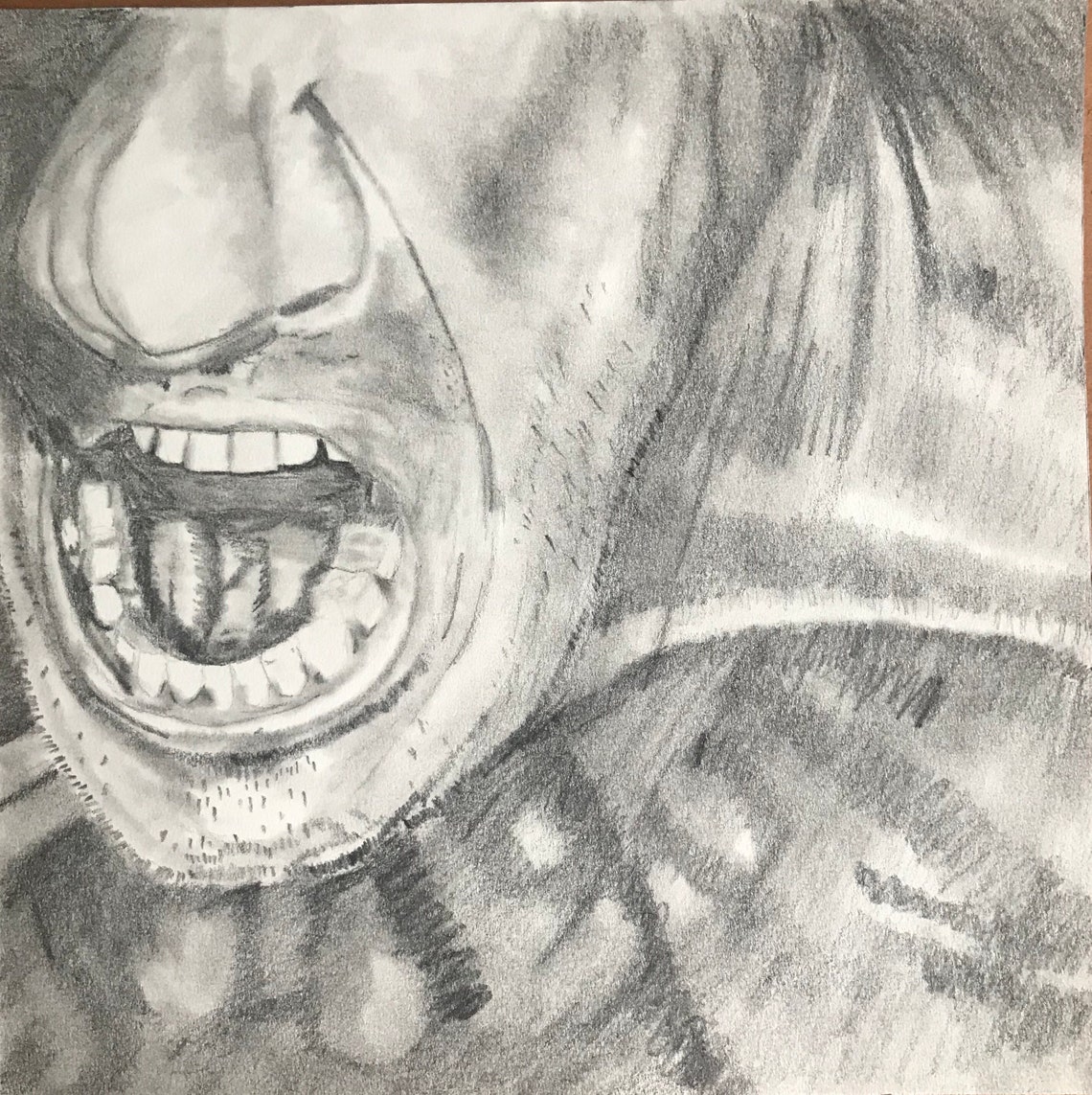 Frustratedoriginal Pencil Drawing Etsy