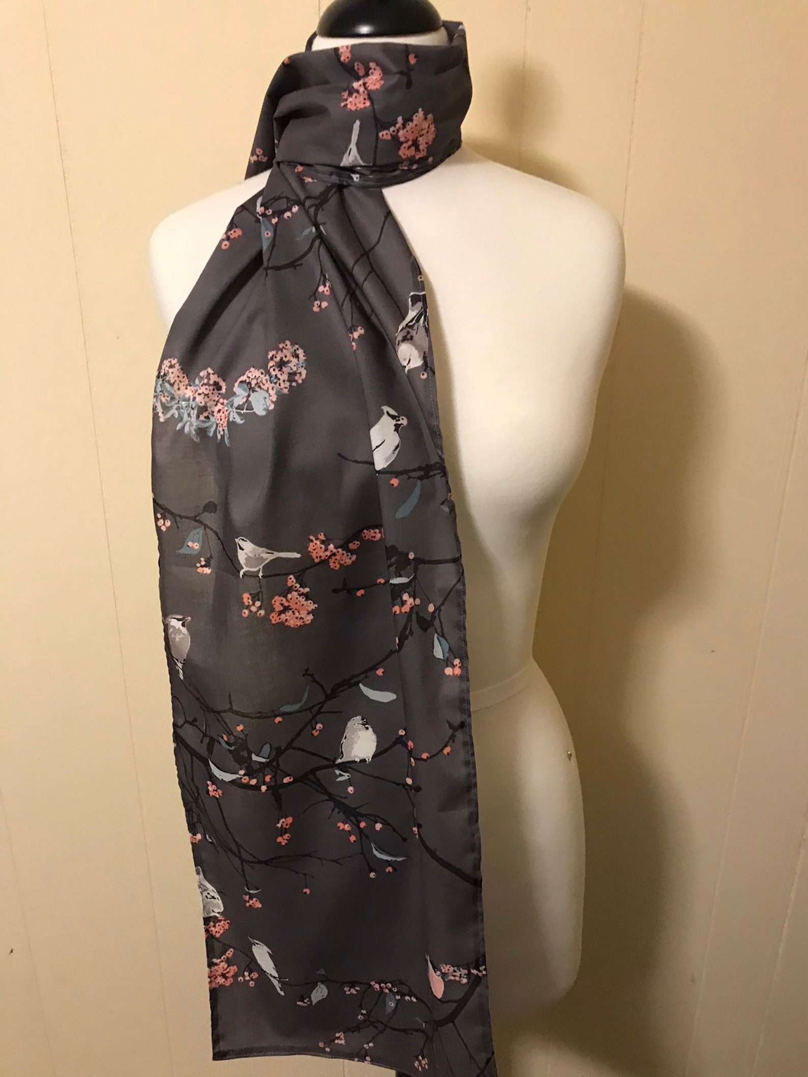 SCARF 180 CM IN SHADOW GRAY MIX PEANUT BROWN WOOL 403965