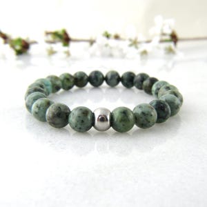 african turquoise bracelet | turquoise bracelet | jasper bracelet | gemstone bracelet | stretch bracelet | 8mm bracelet