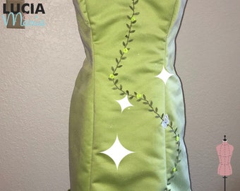 Fairy Princess, Lime Green Dress, Fairytale, Mini Ballet Dress, Tinker Bell Costume by Lucia & Marie (made-to-order)