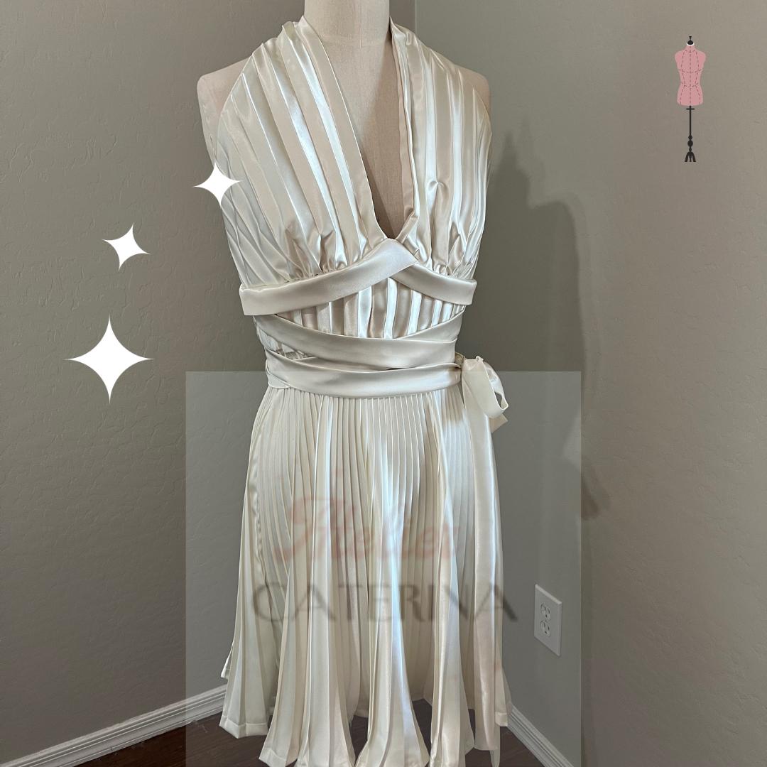 Marilyn Monroe White Halter Dress - Etsy