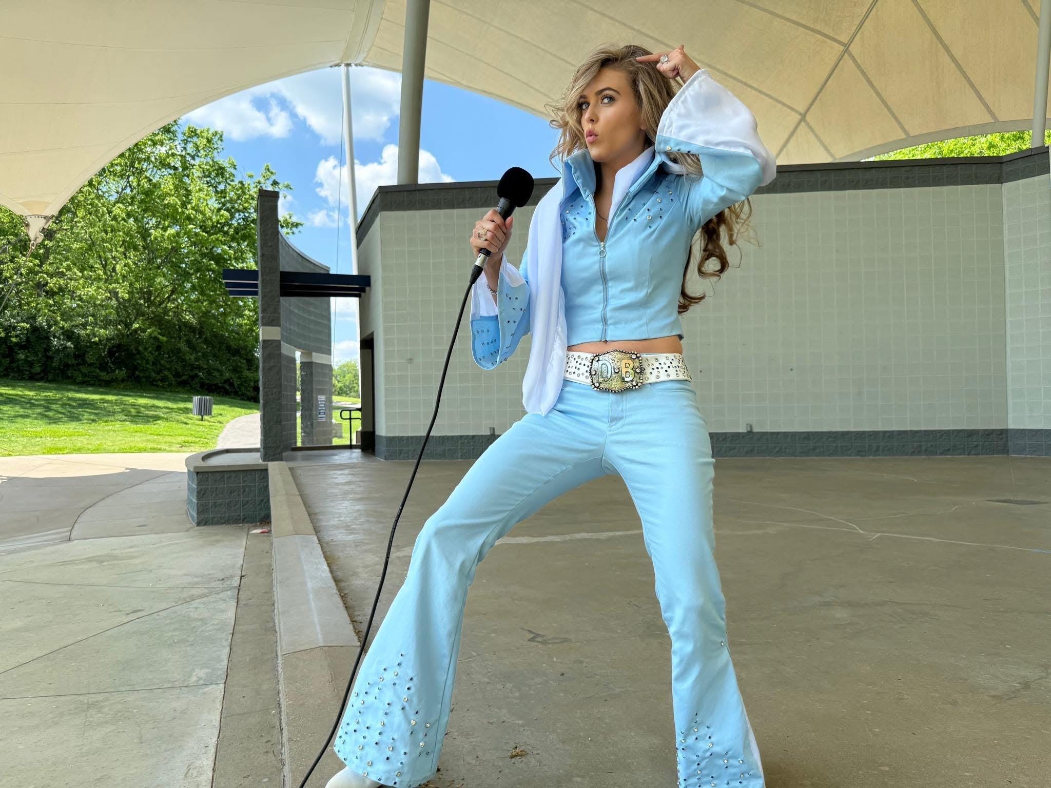 Elvis Jumpsuit Ladies Elvis Fancy Dress Womens Elvis Presley Costume