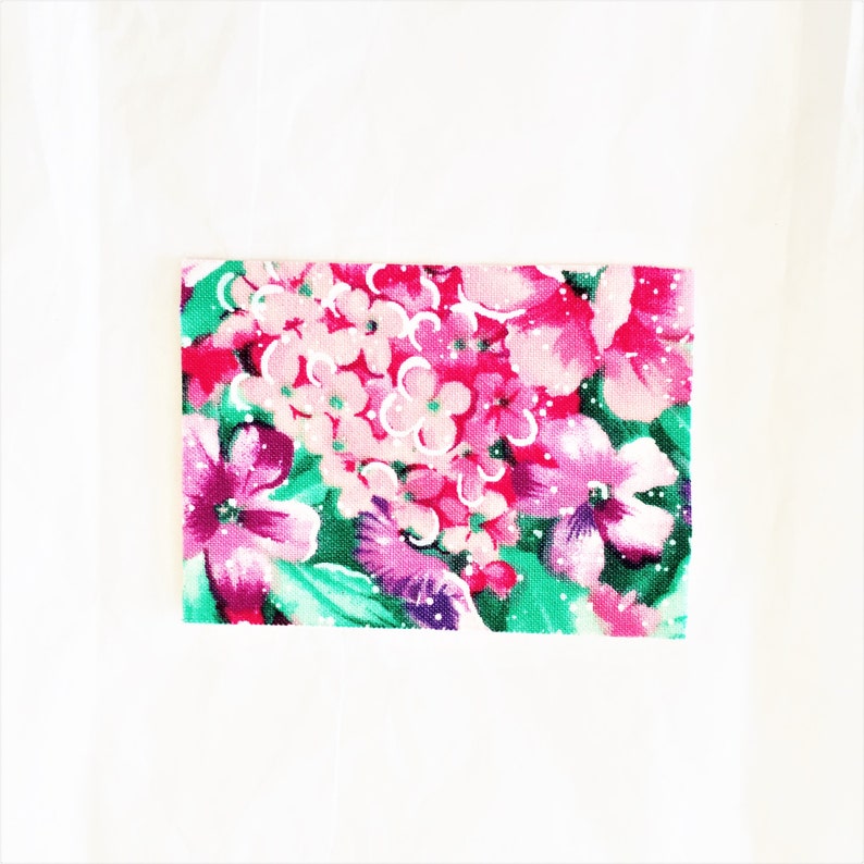 Fabric Mini Cards Textile Mini Note Cards Fabric Gift Tags,Set of 6 Mini Note Cards Blank Mini Cards Blank Note Cards Textile Gift Tags
