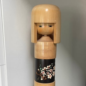 Japan Japanese Wooden Kokeshi Doll 10&quot; Signed