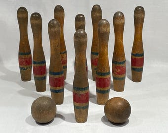 ボーリングゲーム木製アンティーク