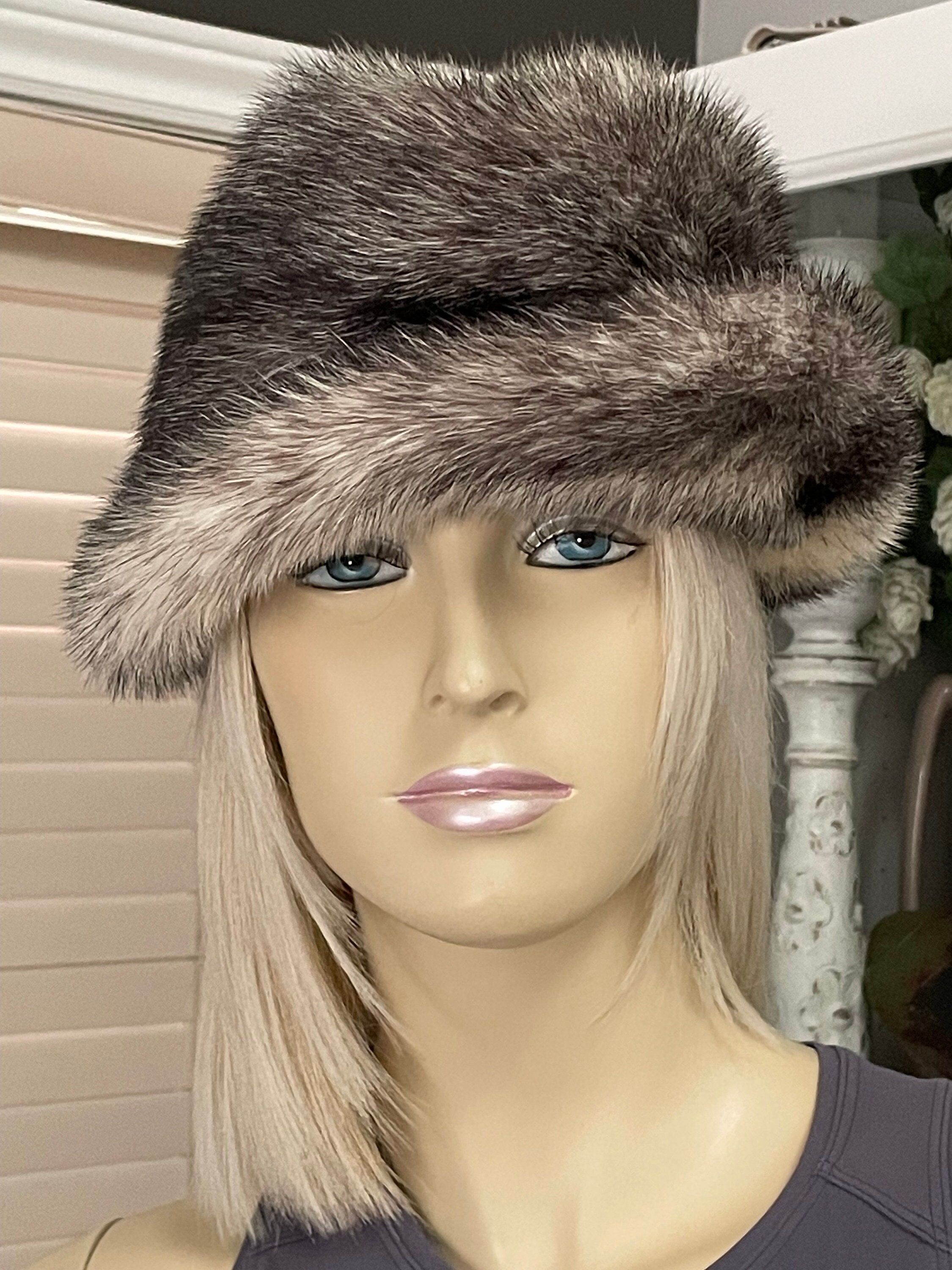 Vintage Rosemarie New York Mink Fur Hat Small Winter Bucket Flapper Mink Fur Bucket Original Vintage Hats for Women for sale | eBay main image 3