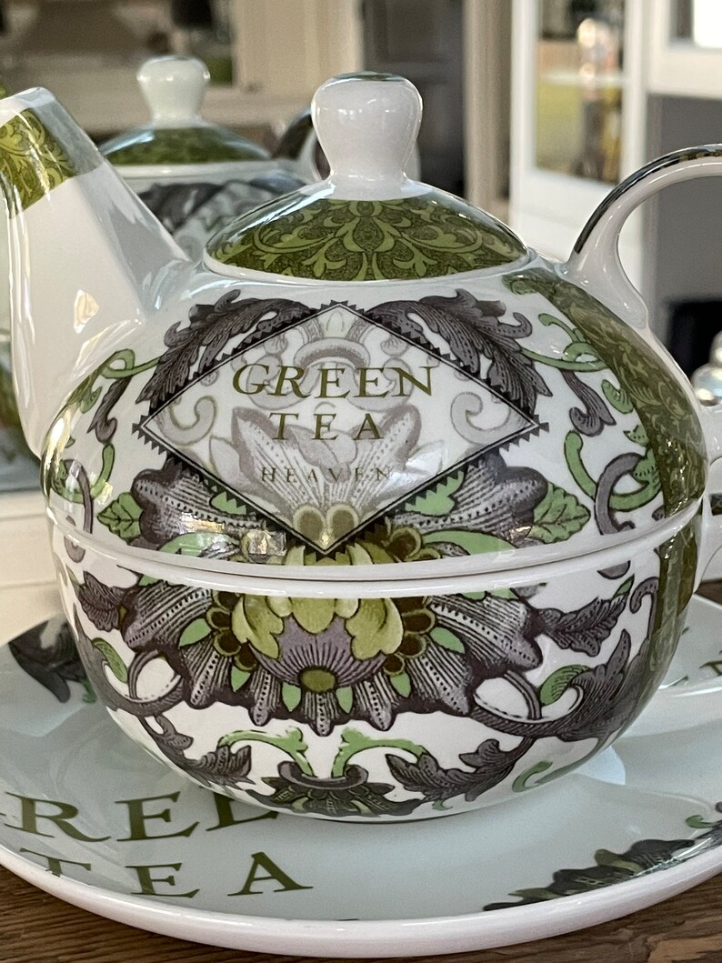 Paula Scaletta PPD Bone China Green Tea for One Service Cup Etsy