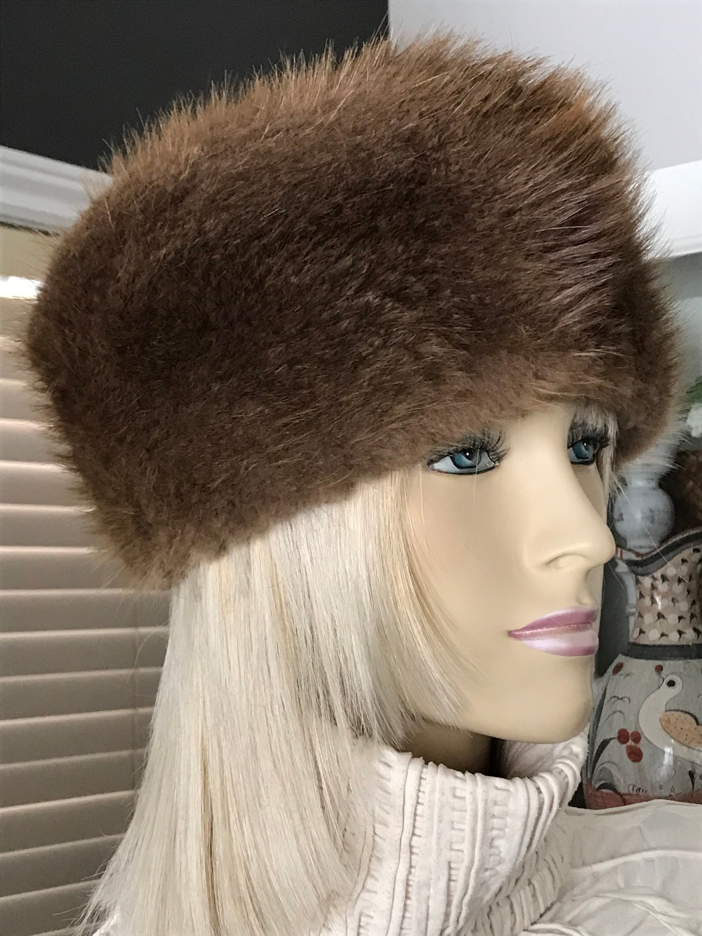 Women Authentic Beaver Fur Hat | Etsy 