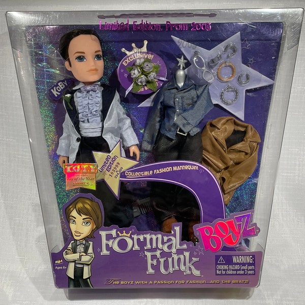 Vintage BRATZ BOYZ Doll Prom 2003 Formal Funk KOBY Limited Edition Sealed