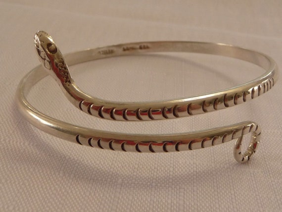 VTG Sterling Silver 925 SNAKE Upper Arm or Wrist B