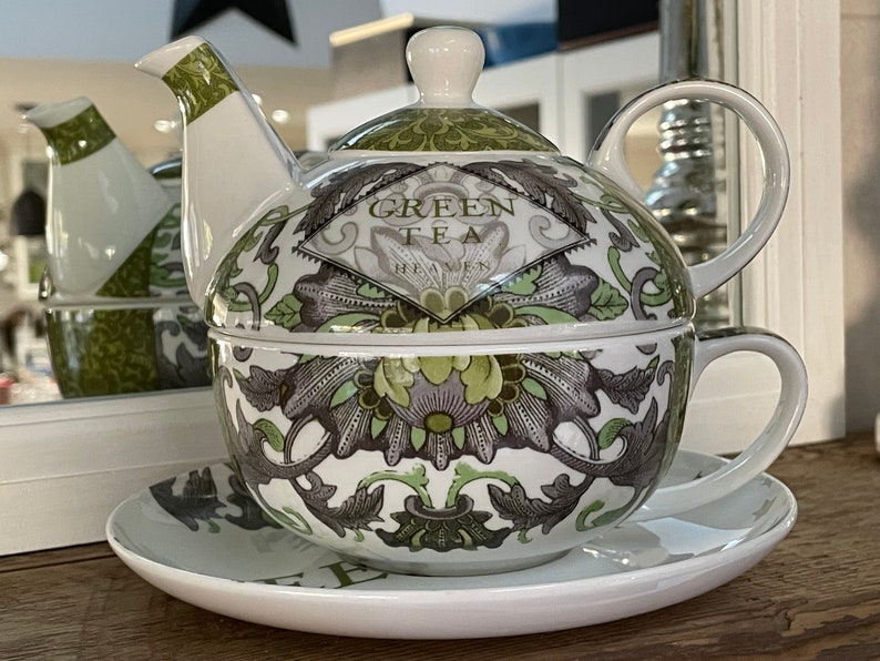 Paula Scaletta PPD Bone China Green Tea for One Service Cup Etsy