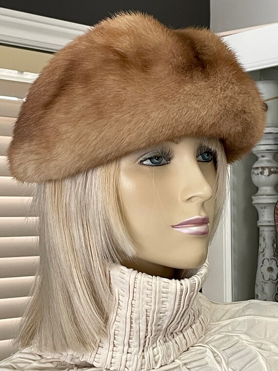 Women Blonde Mink Fur Hat Small - Etsy display picture 1