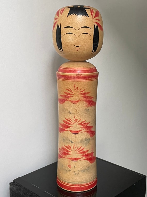 日本製木製こけし人形 7 1/8インチ サイン入り - Etsy 日本