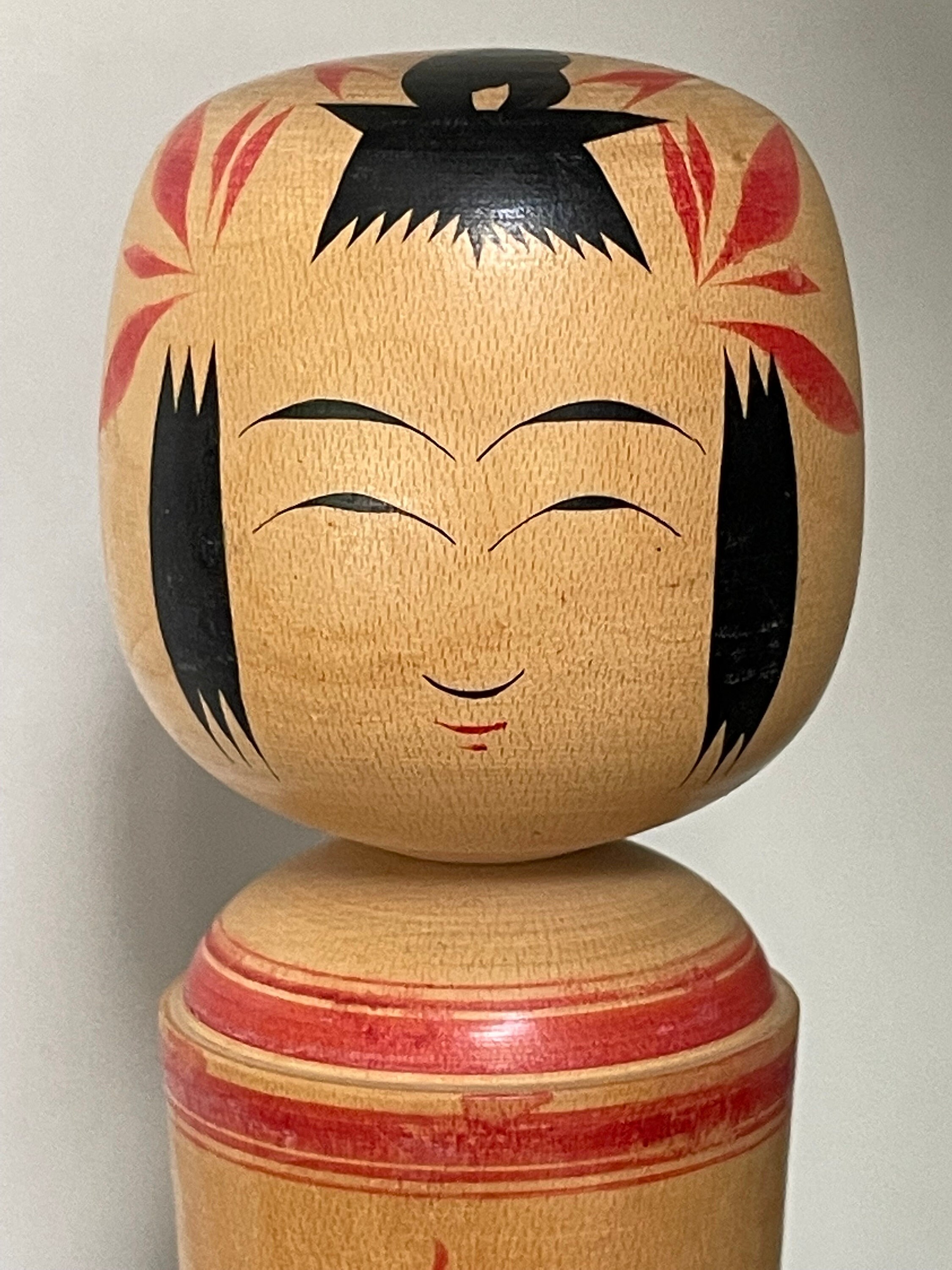 日本製木製こけし人形 7 1/8インチ サイン入り - Etsy 日本