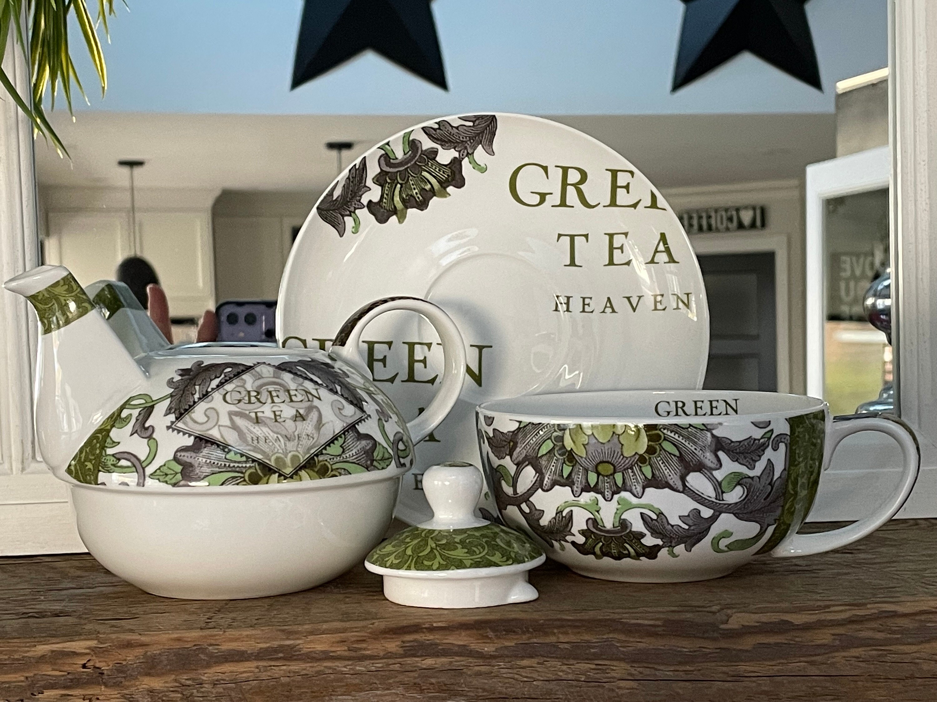 Paula Scaletta PPD Bone China Green Tea for One Service Cup Etsy