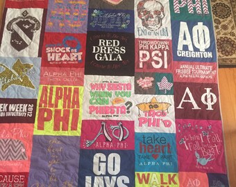 Memory quilt listing for Patti