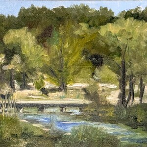 Original Painting - Texas Hill Country Landscape Plein Air Oil Painting