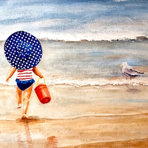 Original Painting - Beach Watercolor Painting