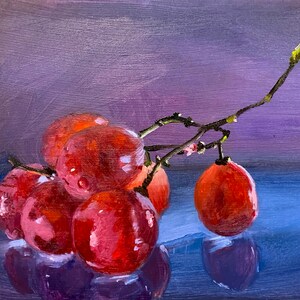 Original Painting - Red Grape Oil Painting