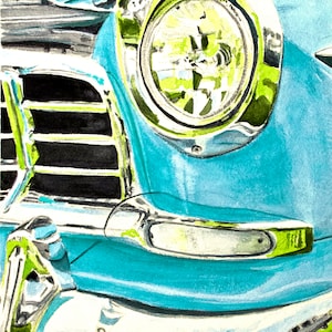 Original Car Watercolor Painting Wall Decor Art Car Art Home Decor Painting Man Cave Wall Art Gift Car Painting Automotive Themed Art Gift