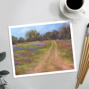 ART PRINT - Texas Wildflower Landscape Art Print
