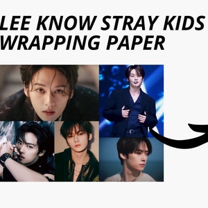 LEE KNOW Stray Kids Geschenkpapier | Kpop Geschenkverpackung | Einzelblatt | Stray Kids Lee Minho Merchandise