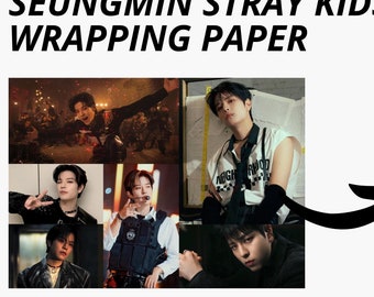 KIM SEUNGMIN Stray Kids Wrapping Paper | Kpop Gift Wrap | Single Sheet | Stray Kids Merchandise