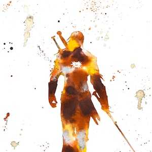 Geralt of Rivia - The Witcher Butcher of Blavikan Art Poster 11x17&quot; Print