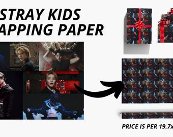 I.N Stray Kids Wrapping Paper | Kpop Gift Wrap | Single Sheet | Stray Kids Baby Bread Jeongin Toast Merchandise