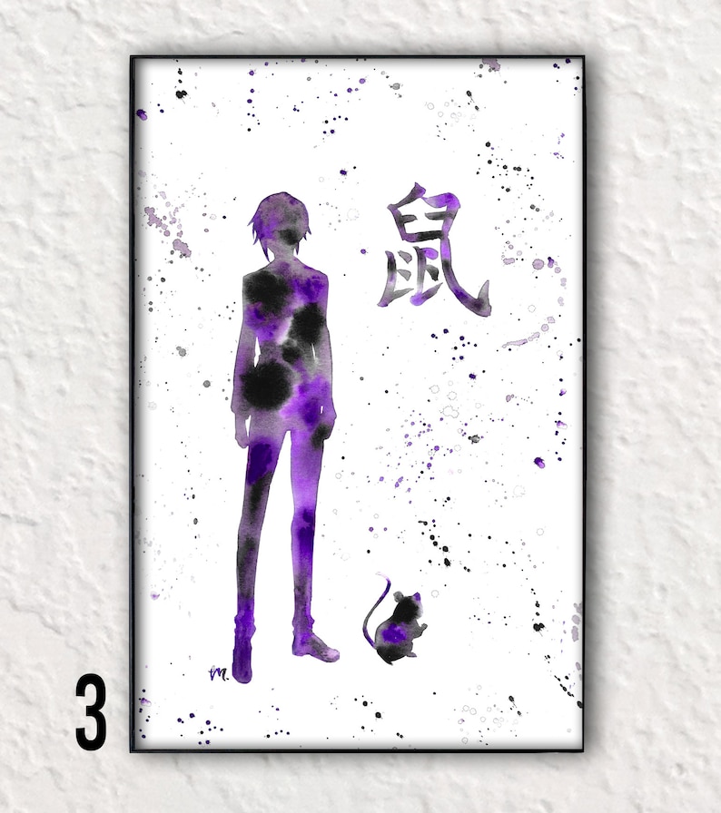 Set of Fruits Basket Zodiac Watercolors 11x17 Prints Etsy