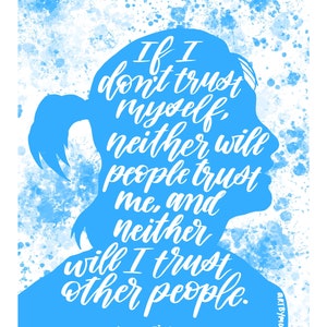 Hyunjin Stray Kids &quot;Trust Yourself&quot; Quote [PRINT]