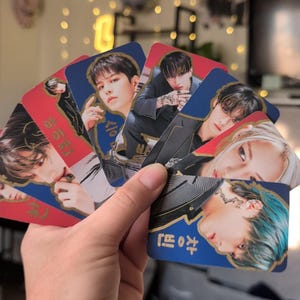 Stray Kids HOP individuelle Doodle LOMO Fotokarten | Handbemalte K-Pop SKZ Trading Collection Artikel [8er Set]