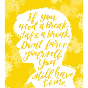 Felix Stray Kids &quot;Take a Break&quot; Quote [PRINT]