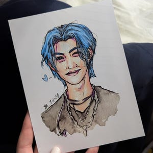 Blaue Haare 5-STAR Felix Prints 13x18cm