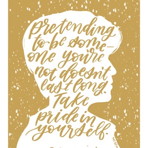 Seungmin Stray Kids &quot;Take pride in yourself&quot; Quote [PRINT]