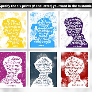 Stray Kids Set mit 8 - 5 x 7 Zoll Zitat Drucke Inspirierende Mini Prints Kpop SKZ Idol Art Silhouette Motivationskarten