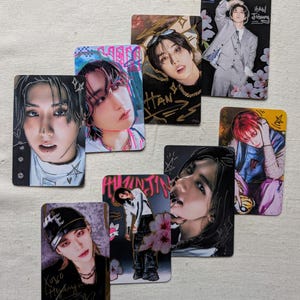 Choisissez votre parti pris | Lot mystère de 4 cartes comprenant un membre uniquement (le chaos le plus pur) Cartes photo LOMO personnalisées pour enfants errants à griffonnage | K-Pop décorée à la main