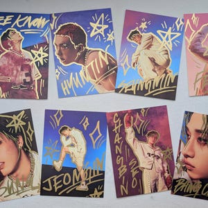 KARMA Stray Kids Postcard HOORAY Album Inclusion Custom Doodle | Hand-Decorated K-Pop SKZ Trading Items Limited Edition Product