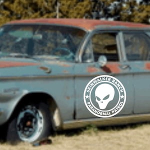 Alien skinwalker cryptid vinyl decal