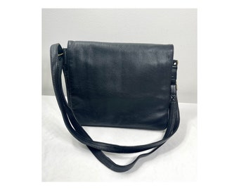 Leather Messenger bag, Men’s leather travel bag, Personal luggage, Black leather bag, Medium size luggage, Carry on Bag, Men's briefcase
